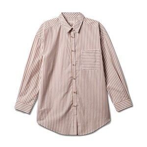 Sidney Oversized Long-Sleeve Shirt - Women's Striped S NWOT